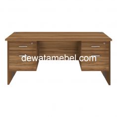 Meja Kantor Ukuran 160 - MD 1675 + MD H02 + MD H02 / Teakwood